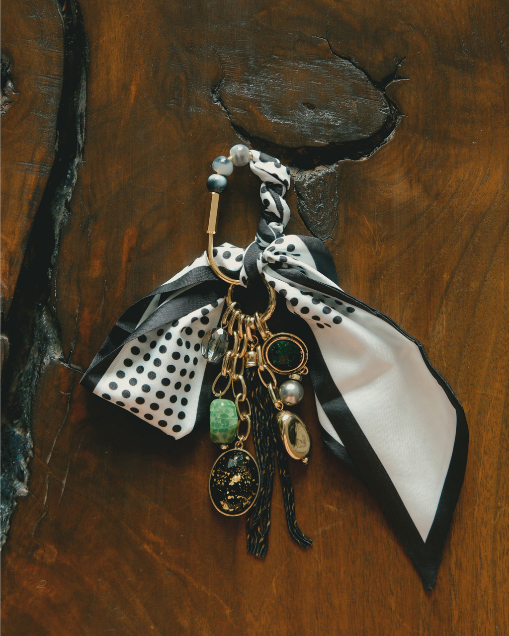 The Noir Polka | Bag Charm