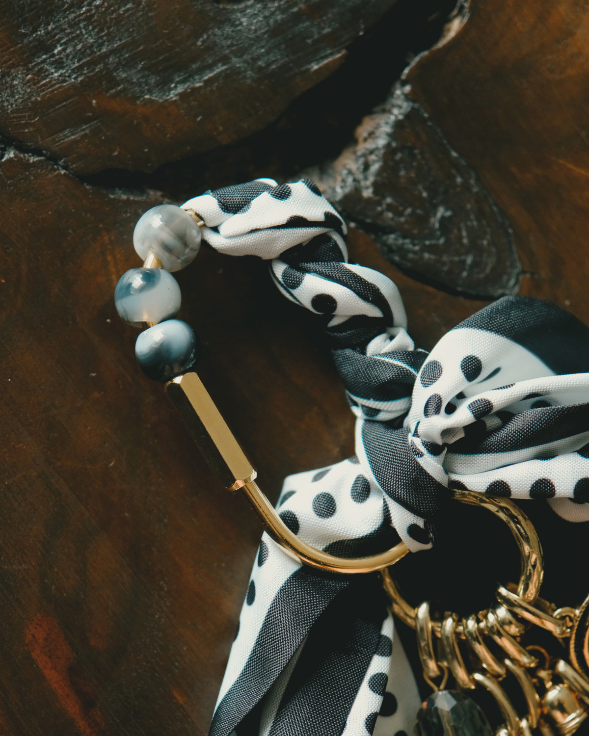 The Noir Polka | Bag Charm