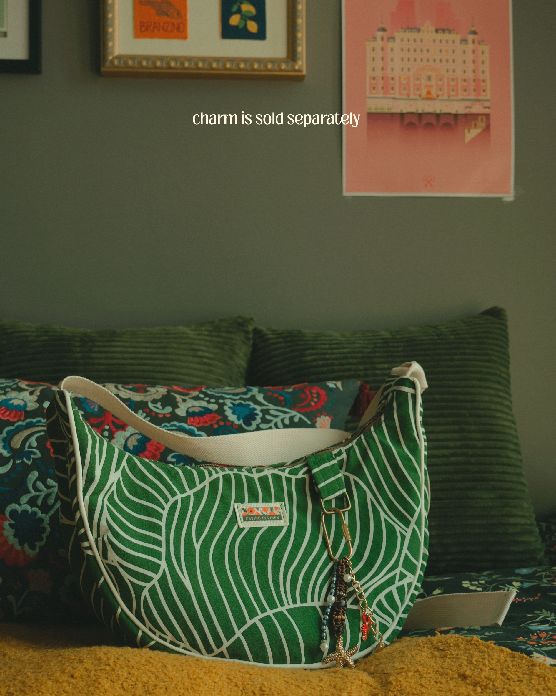 Palm Pavilion Crescent | Crossbody Bag