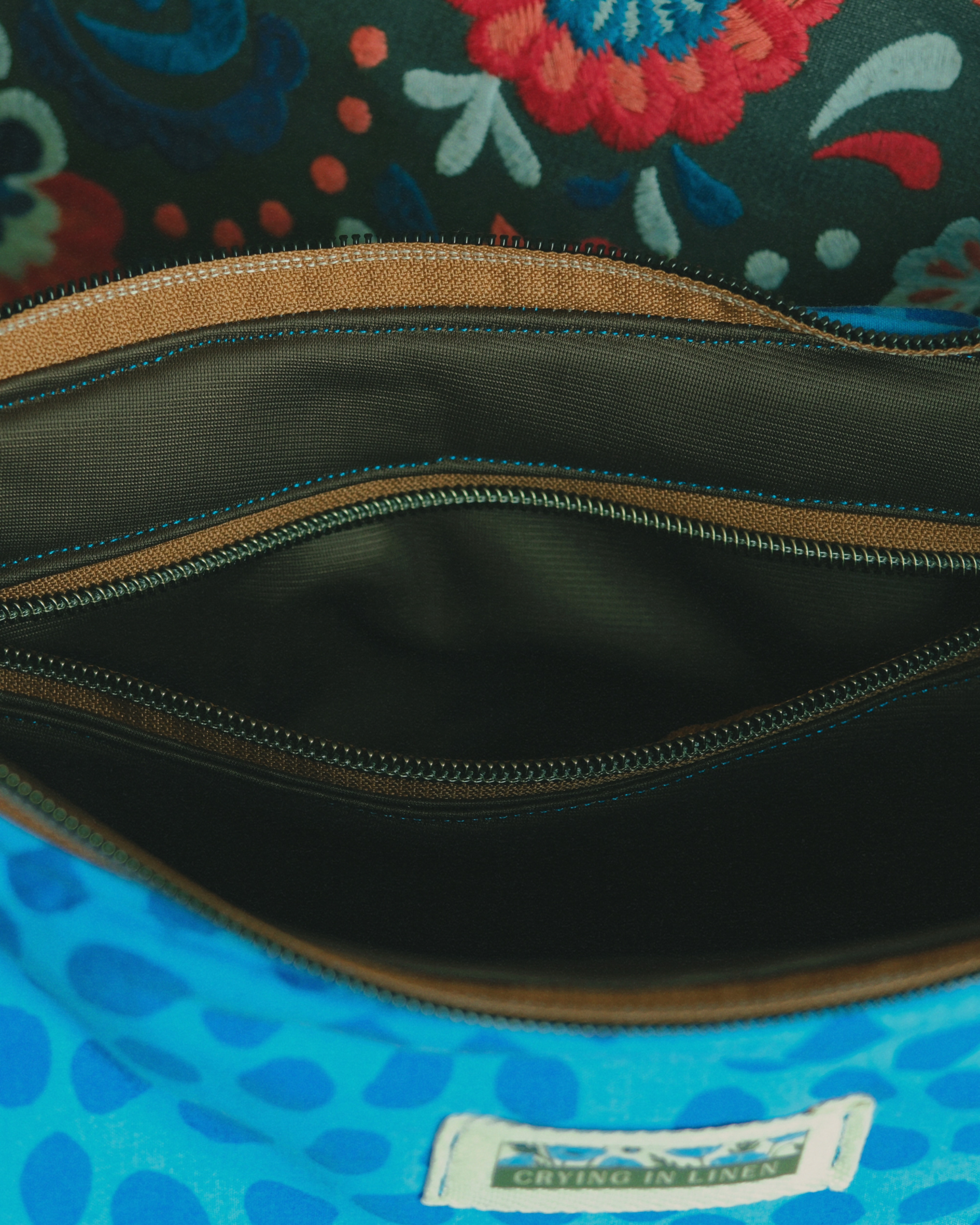 Blue Riviera Crescent | Crossbody Bag
