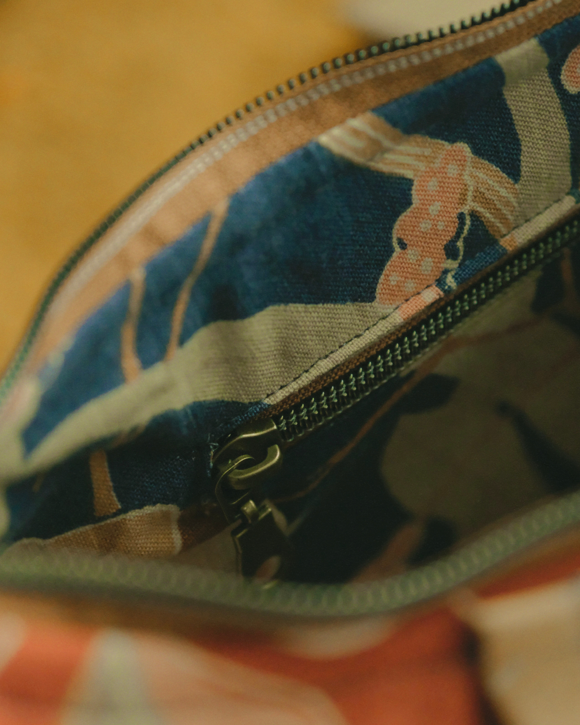 Indigo Denim Crescent | Crossbody Bag