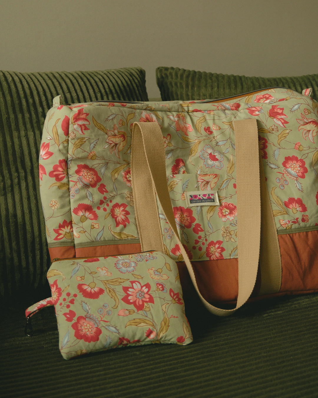 Crying In Linen Bag: Cottagecore Floral