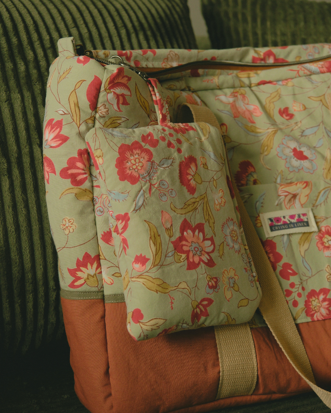 Crying In Linen Bag: Cottagecore Floral