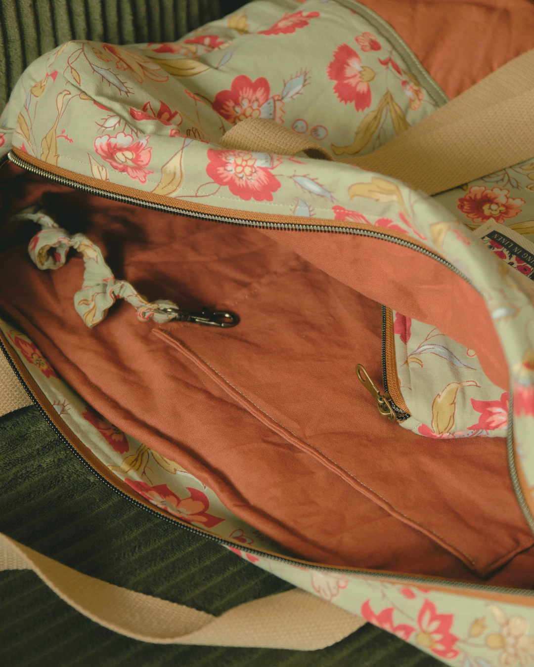 Crying In Linen Bag: Cottagecore Floral