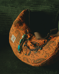 Terracotta Paisley Crescent | Crossbody Bag