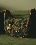 Midnight Tapestry Crescent | Crossbody Bag