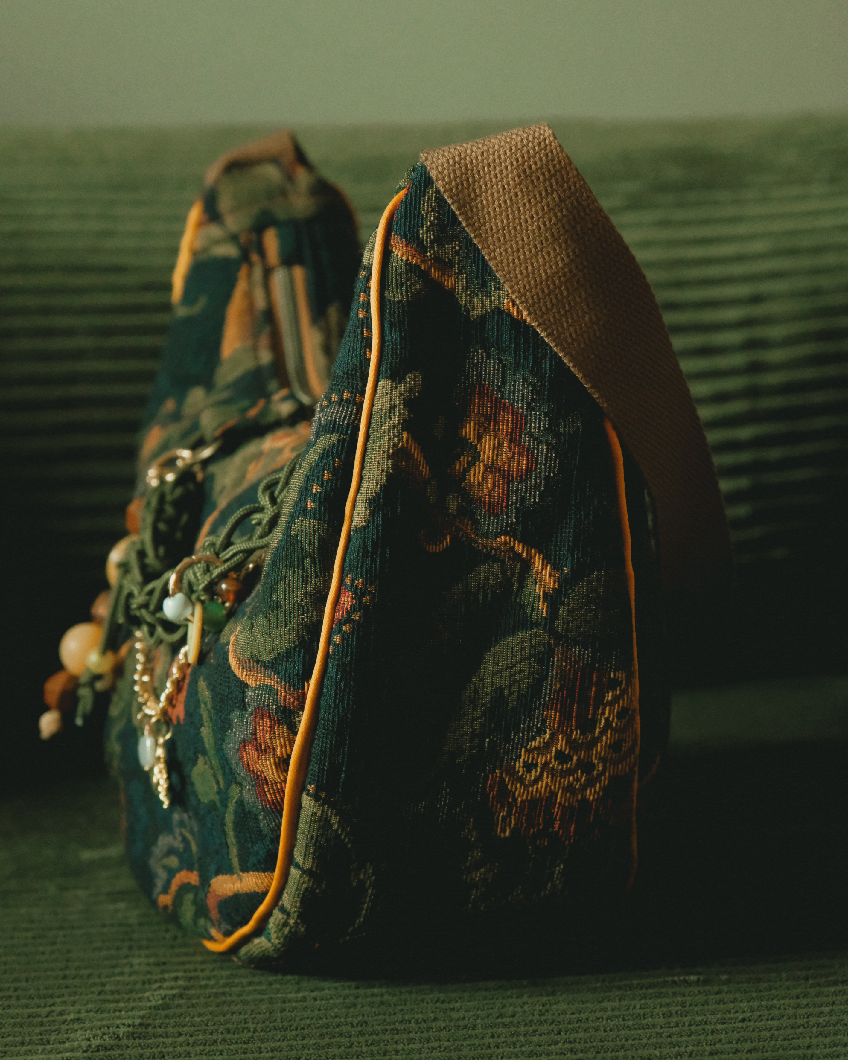 Midnight Tapestry Crescent | Crossbody Bag