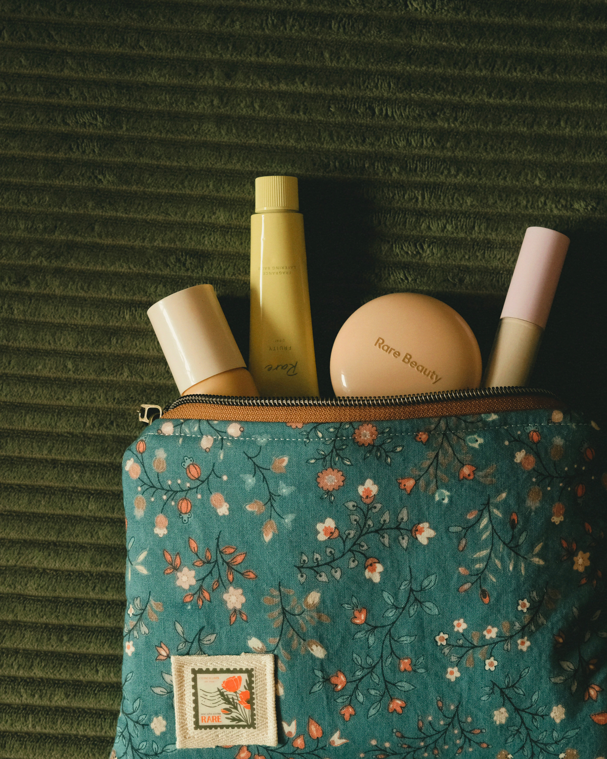 A Tiny Treasury: Teal Meadow Mini Pouch