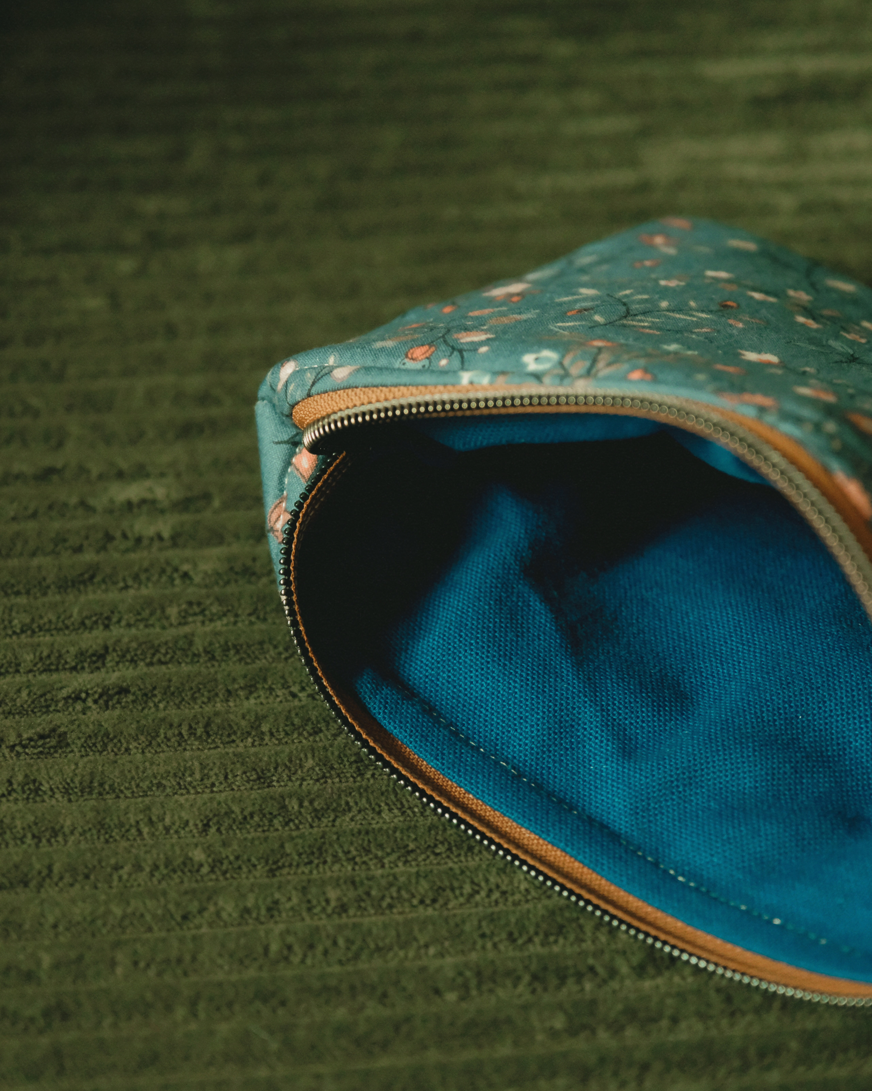 A Tiny Treasury: Teal Meadow Mini Pouch