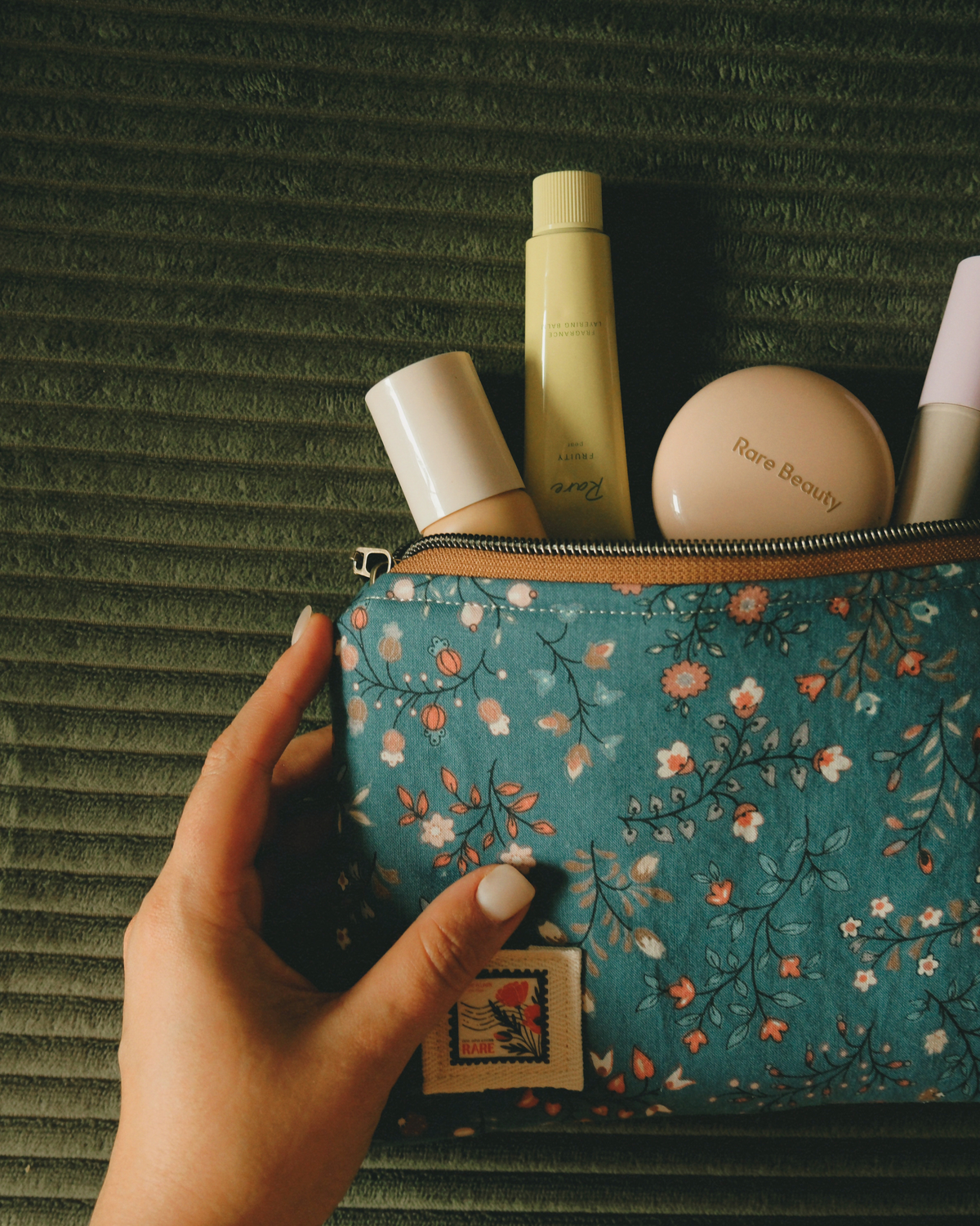A Tiny Treasury: Teal Meadow Mini Pouch