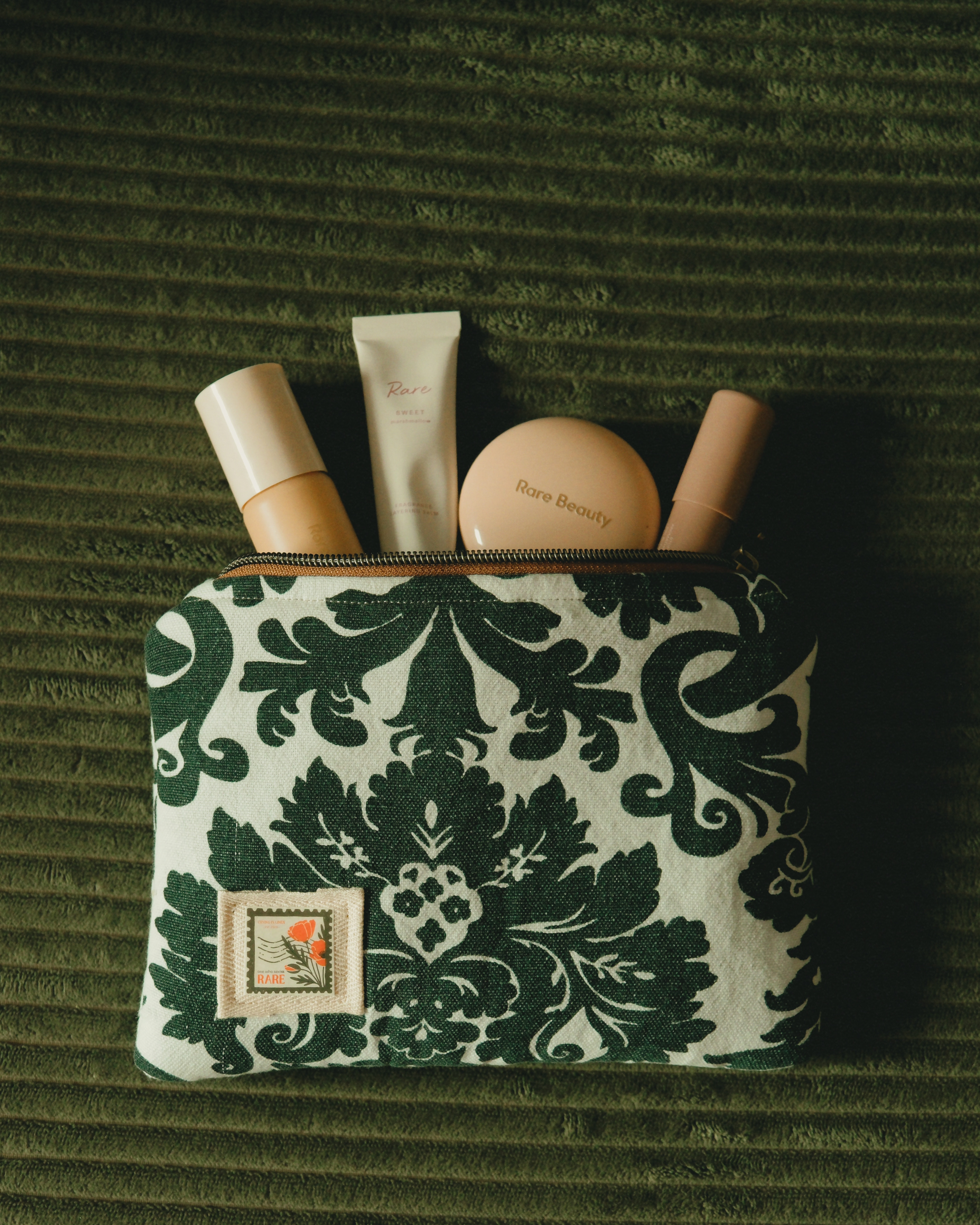 A Tiny Treasury: Noir Damask Mini Pouch