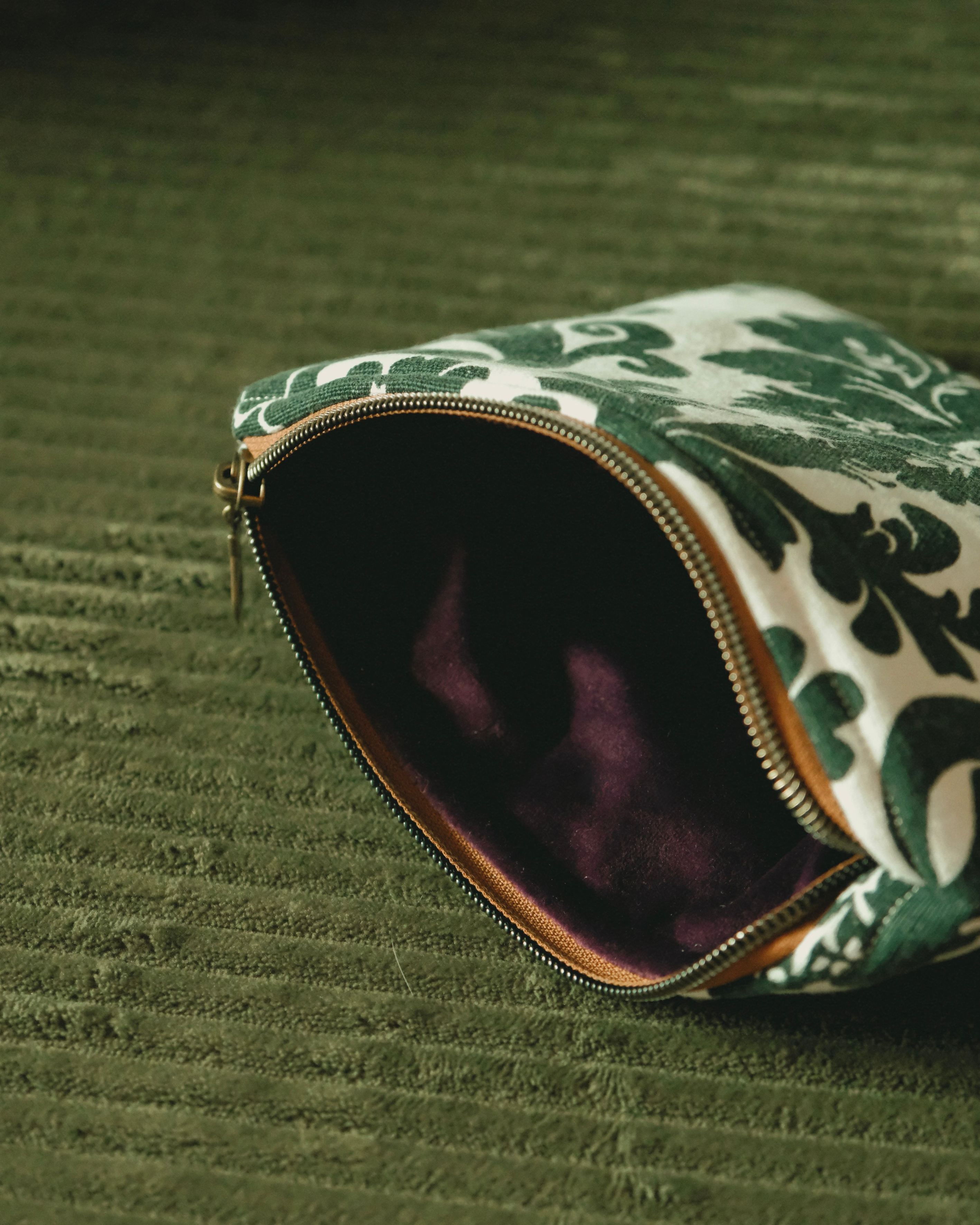 A Tiny Treasury: Noir Damask Mini Pouch