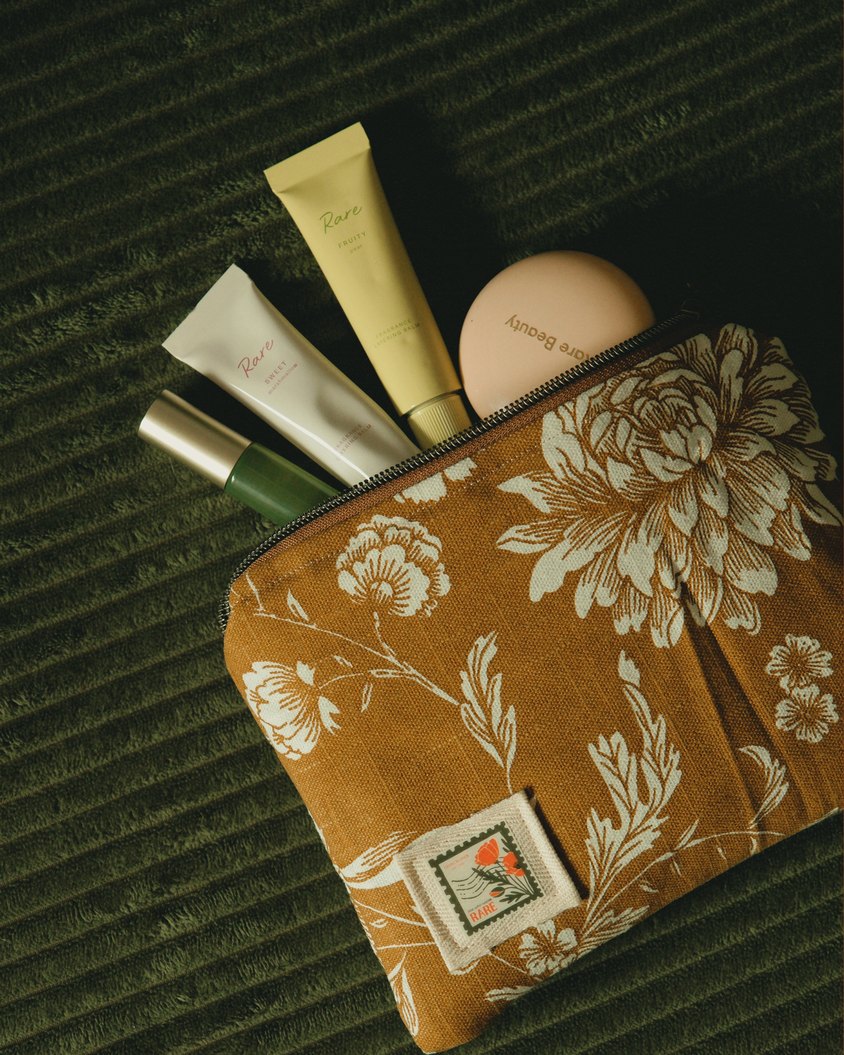A Tiny Treasury: Mustard Dahlia Mini Pouch