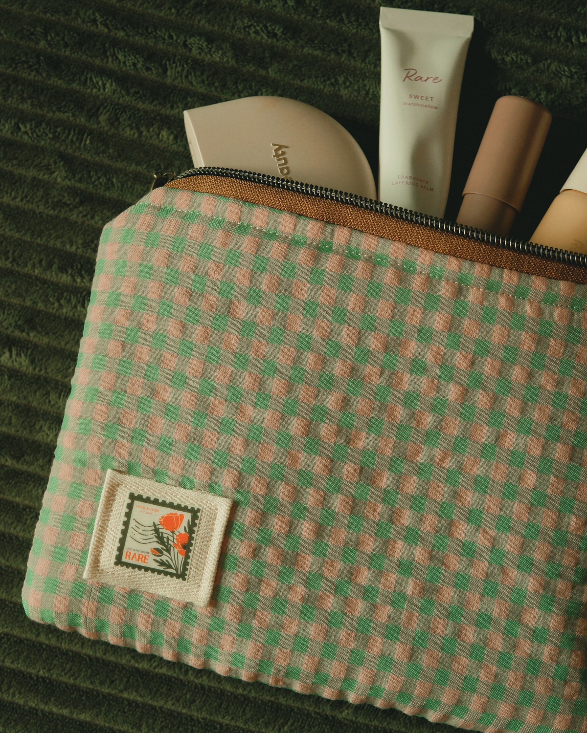 A Tiny Treasury: Pistachio Gingham Mini Pouch