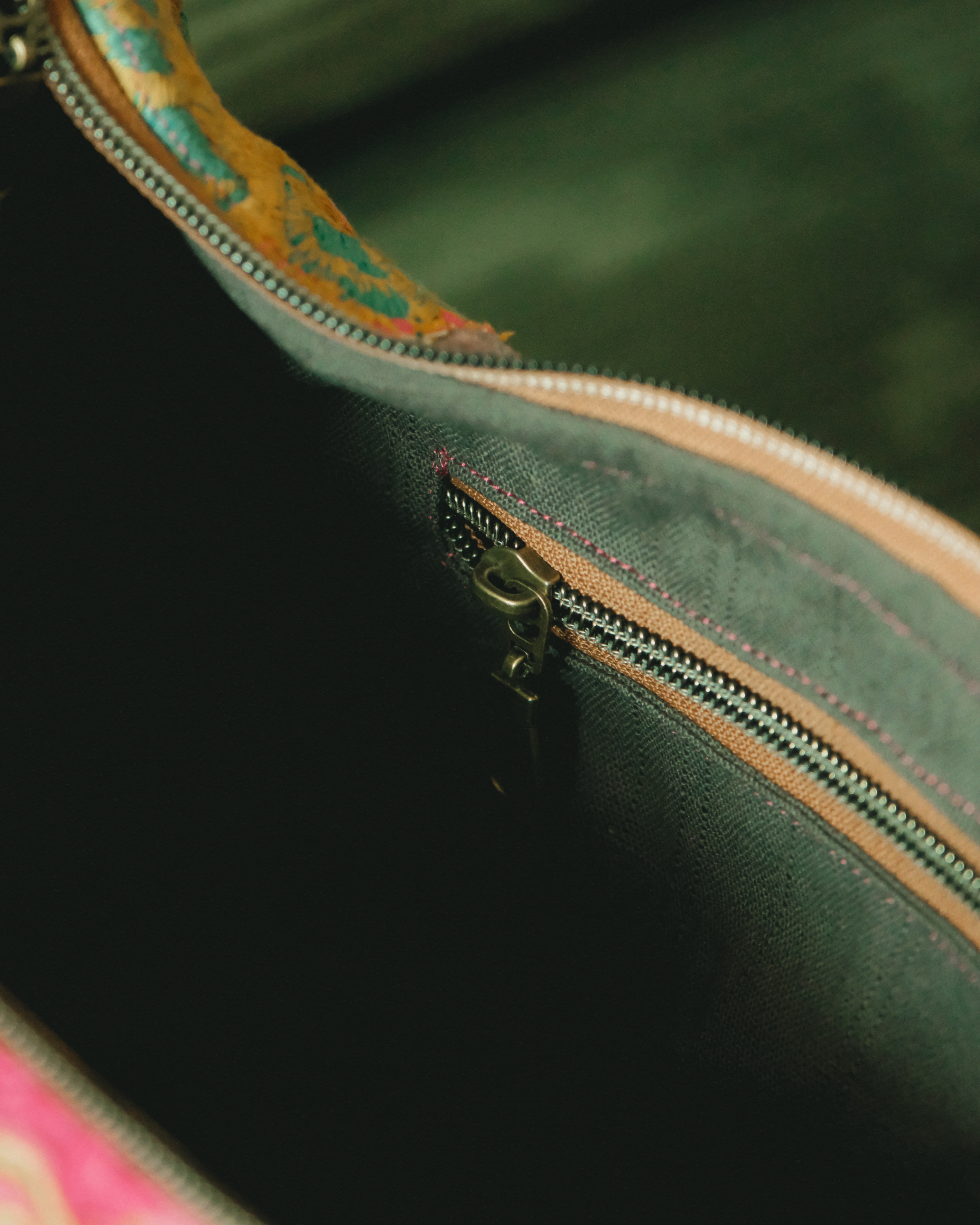 Artisanal Heirloom Patchwork Crescent | Crossbody Bag