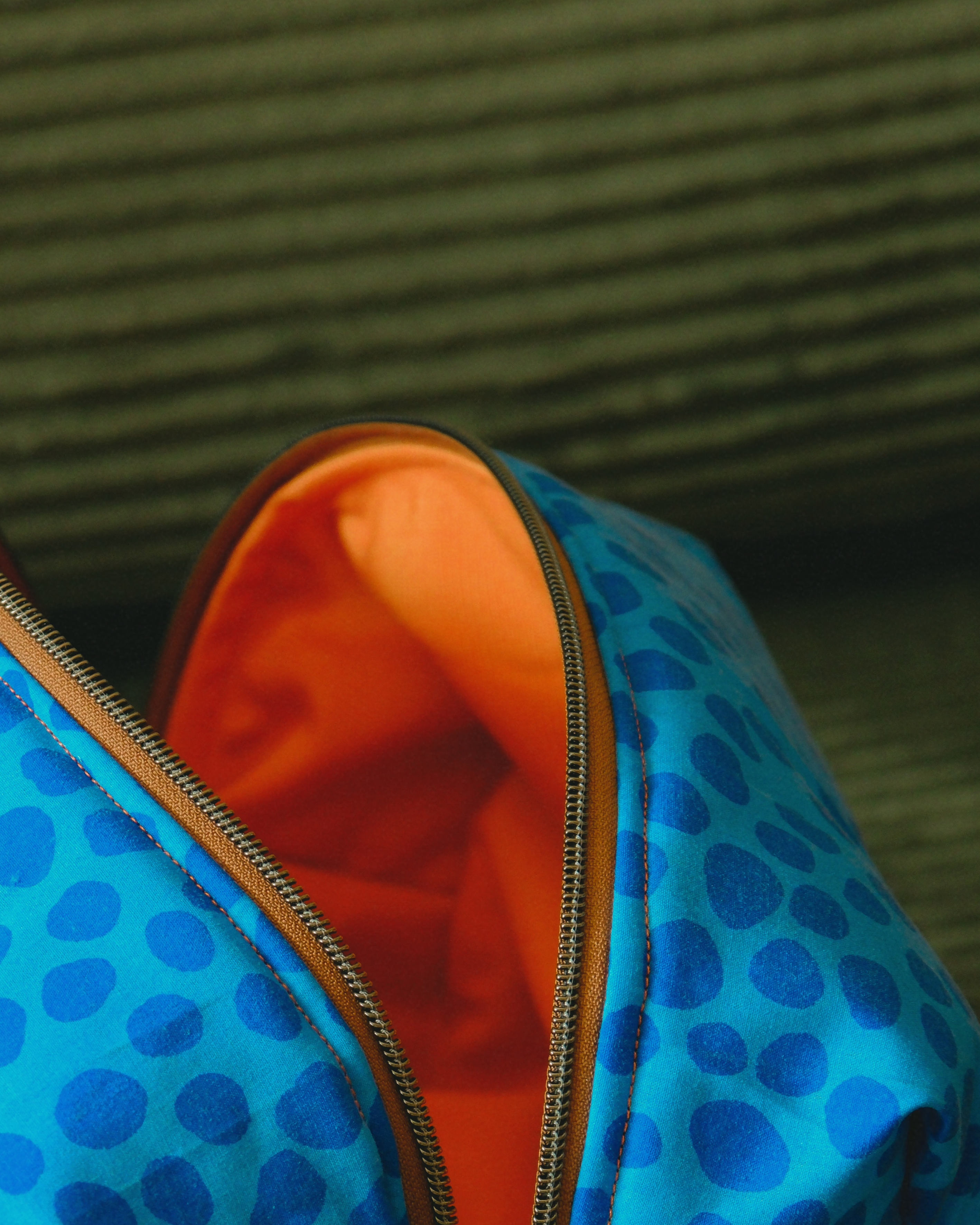 Blue Riviera Crescent | Pouch