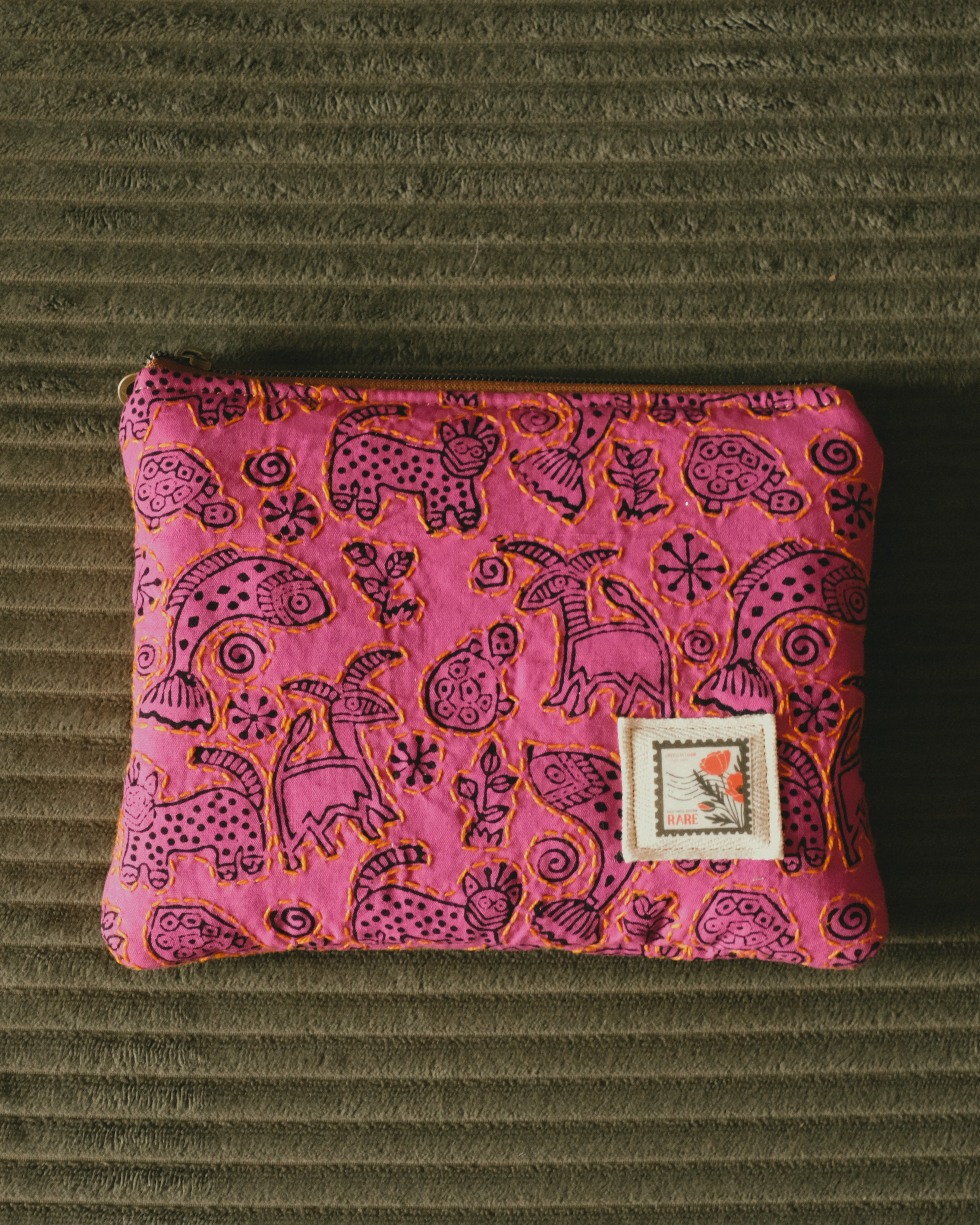A Tiny Treasury: The Folk Fauna Mini Pouch