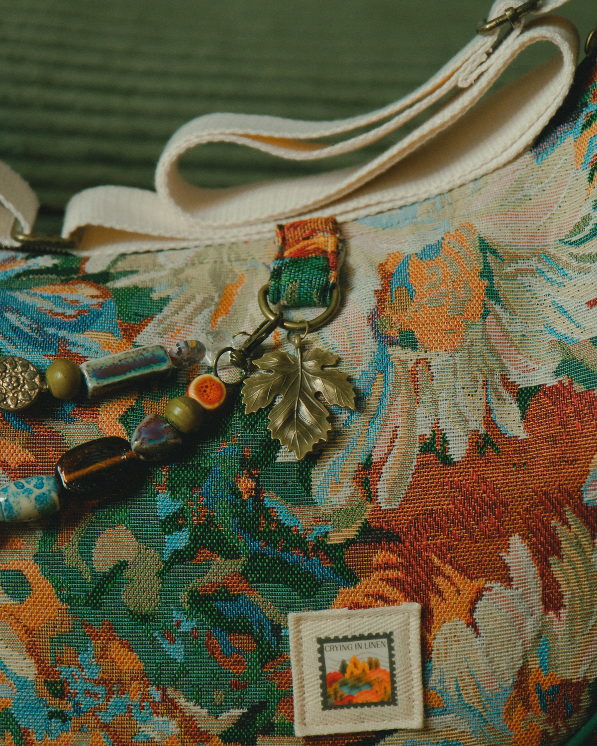 Ember Garden Crescent | Large Crossbody Bag