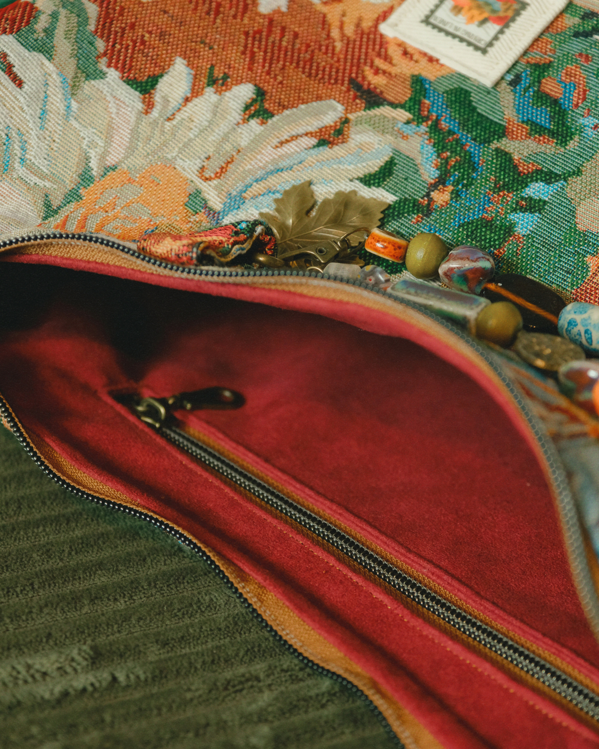 Ember Garden Crescent | Large Crossbody Bag
