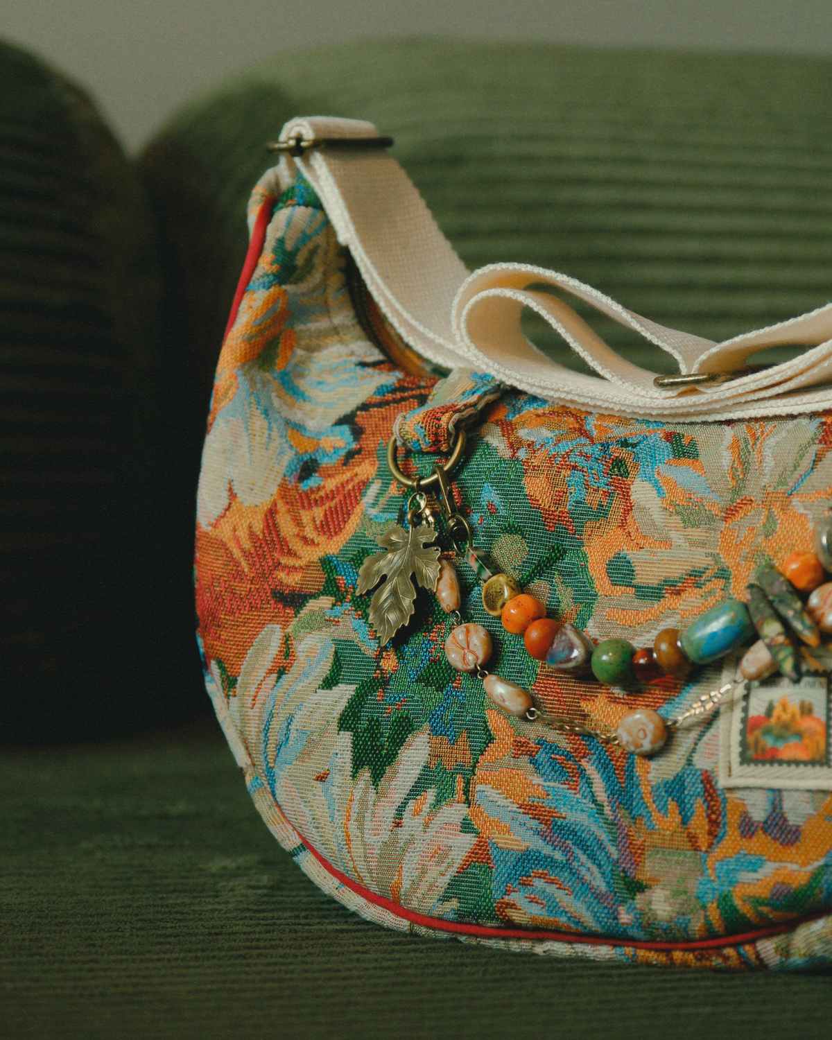 Golden Hour Crescent | Small Crossbody Bag