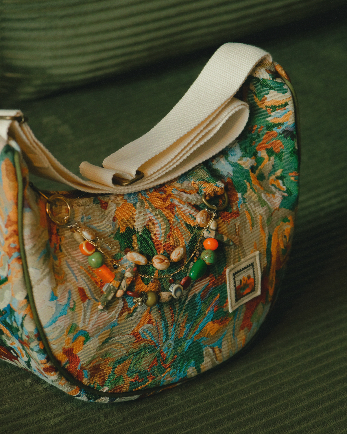 Harvest Moon Crescent | Small Crossbody Bag